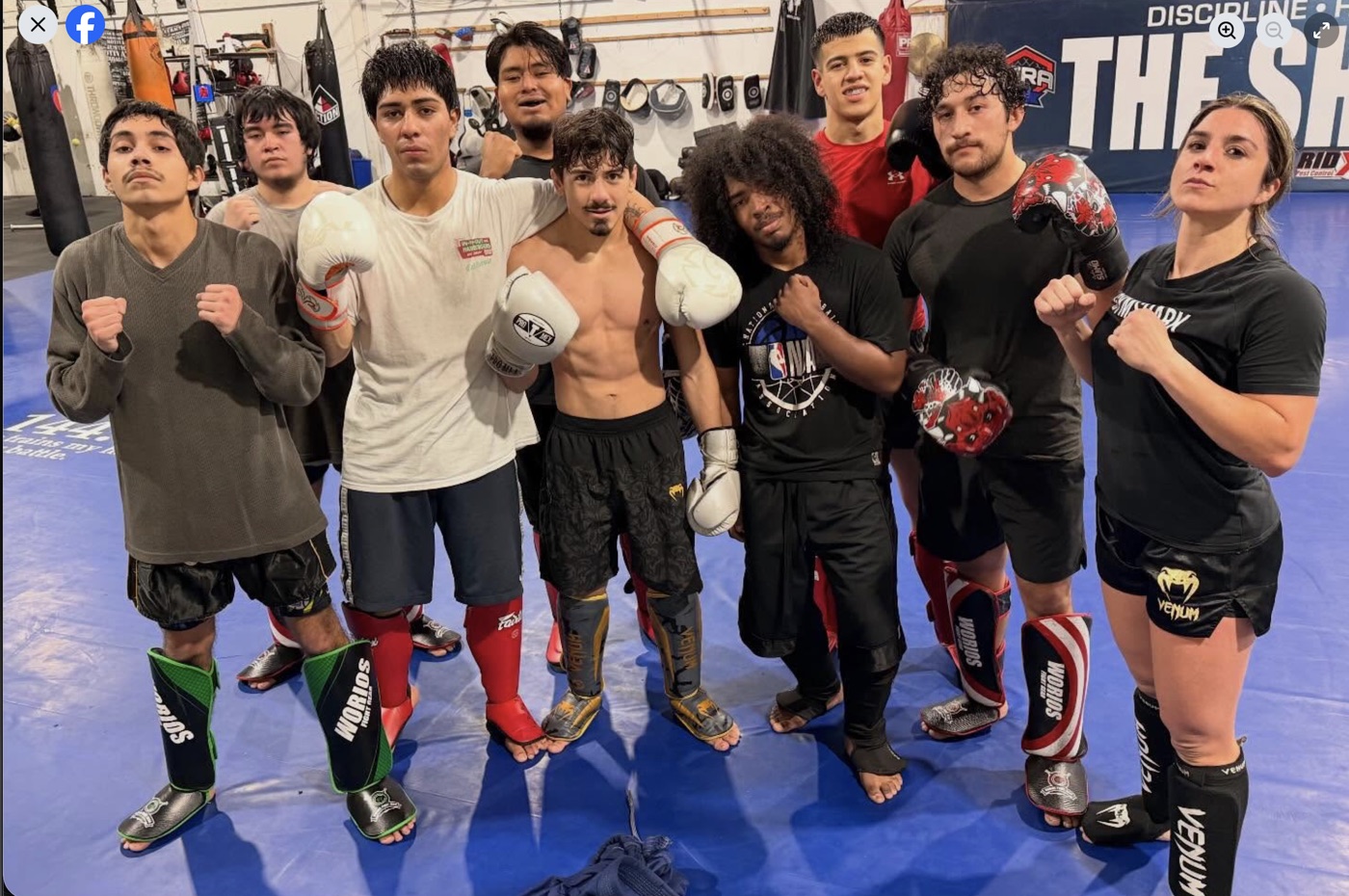 Madera Martial Arts striking team after training